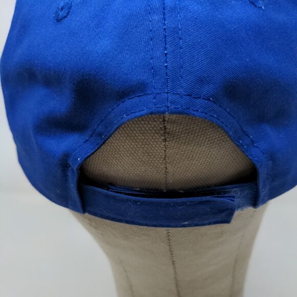 Team MLB Men's Chicago Cubs Strapback Hat Blue OSFM Embroidered Logo - Picture 9 of 12